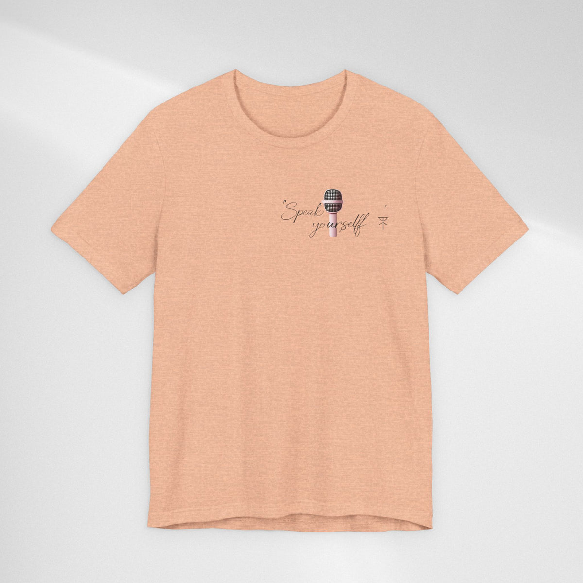 Microphone Graphic Tee — "Speak Your Truth" Short Sleeve T-Shirt