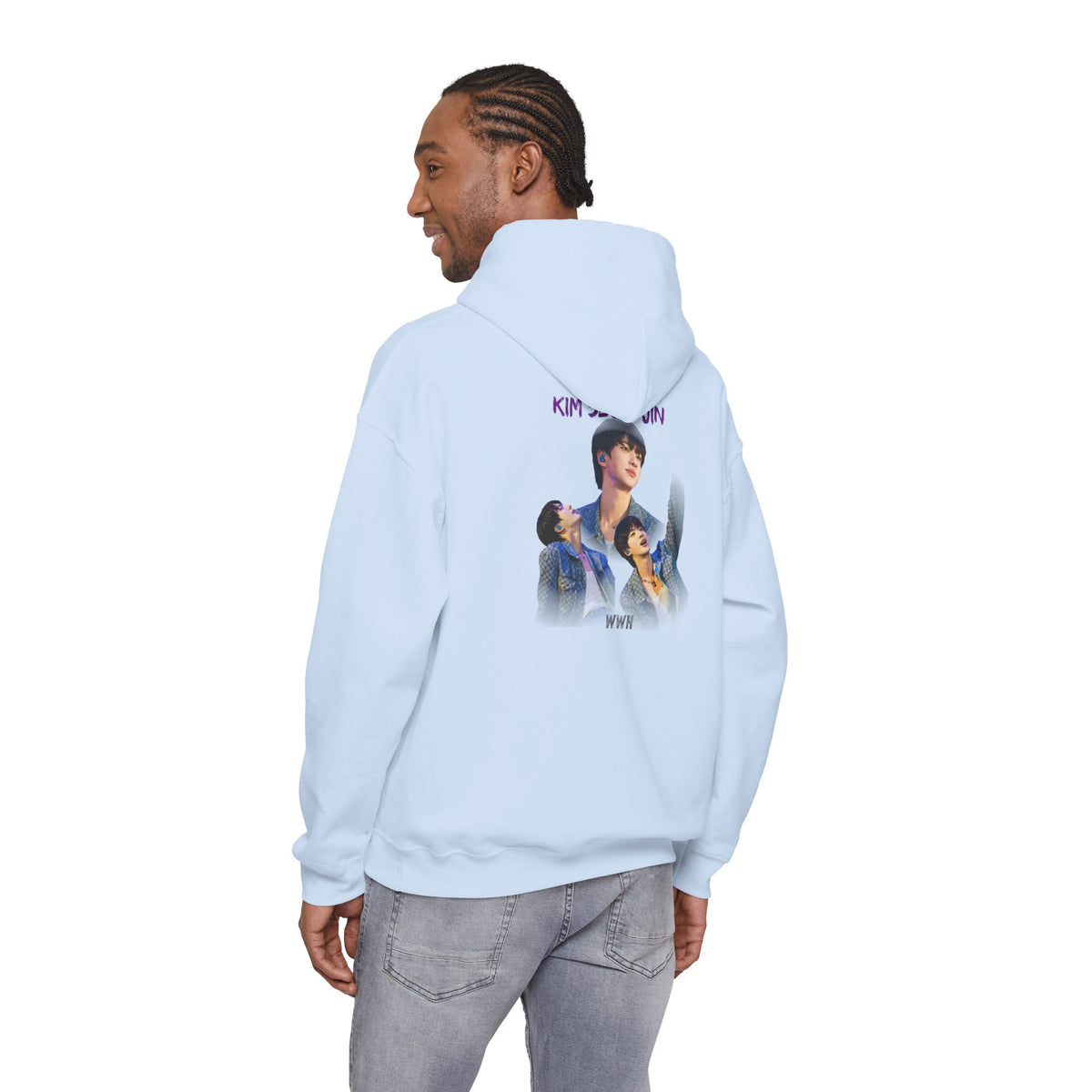 Kim Seok-jin (Jin) Photo Collage Hoodie — K-Pop Idol Fan Sweatshirt