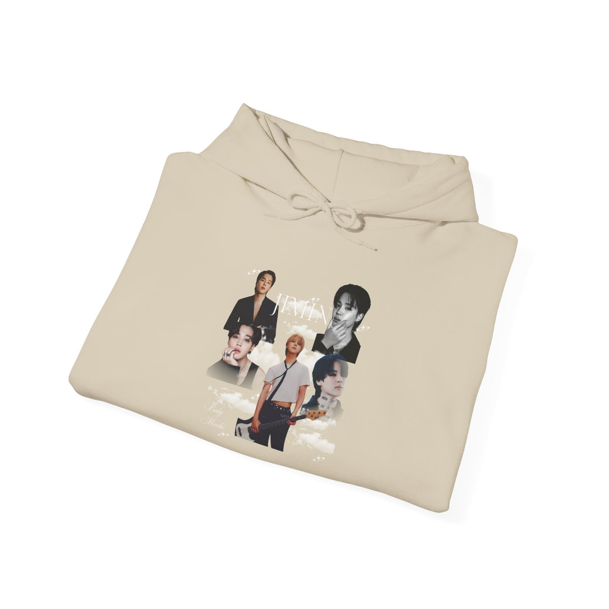 Jimin Band Photo Collage Hoodie — Vintage Rock Portrait Pullover