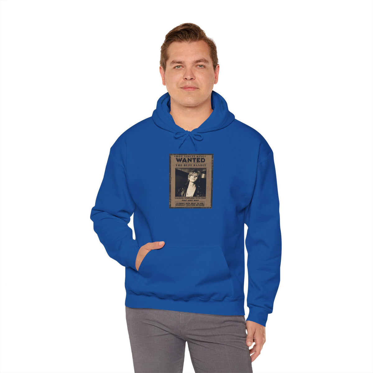 Vintage 'WANTED' Poster Hoodie — Retro V Design