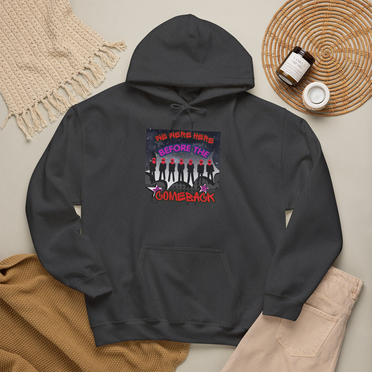 Hoodie — BTS  The Comeback" Retro Space Silhouette Hoodie