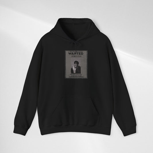Jimmie Hoodie — "WANTED: Amnesie" Vintage Poster Graphic Hoodie