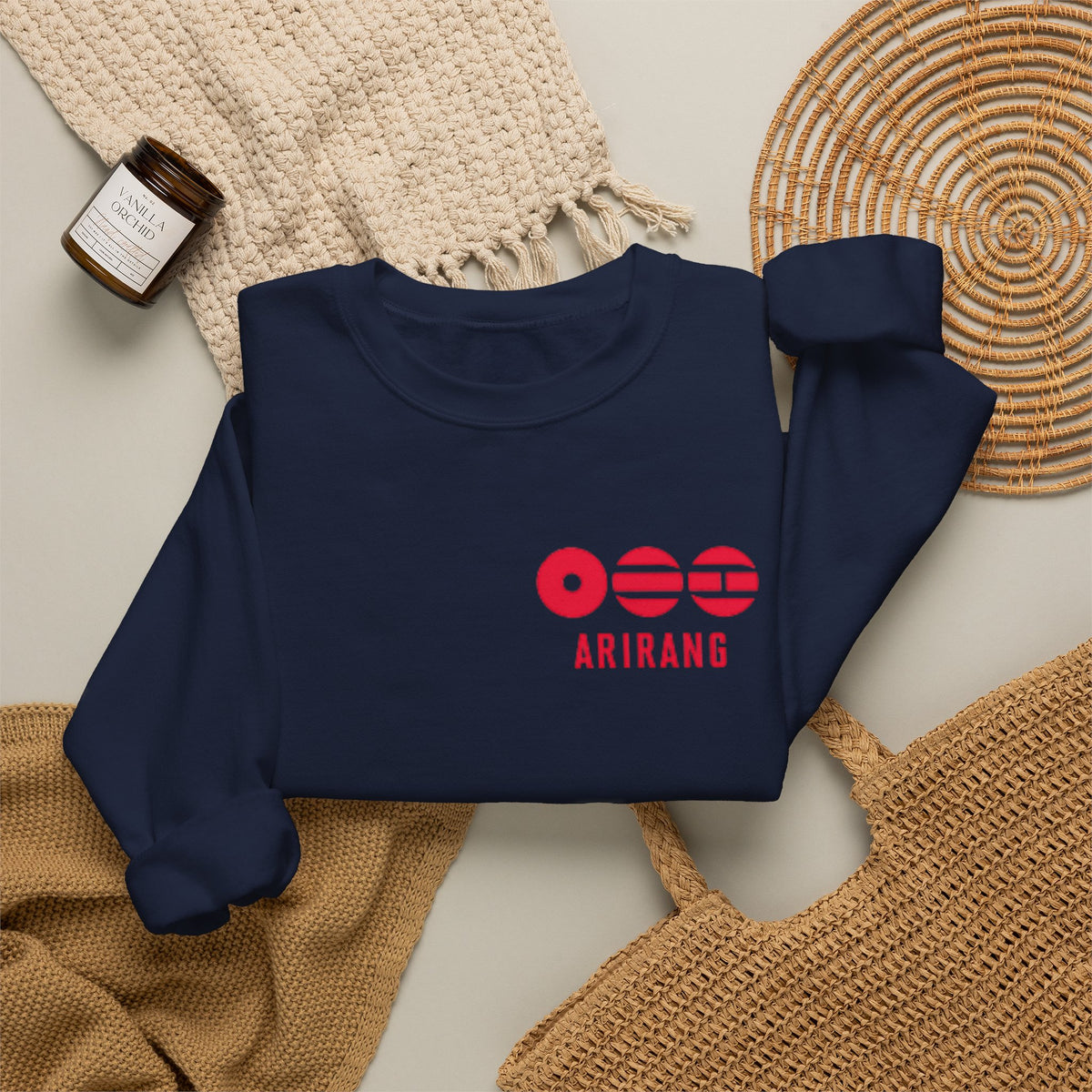 Arirang Minimalist Crewneck Sweatshirt — BTS Music