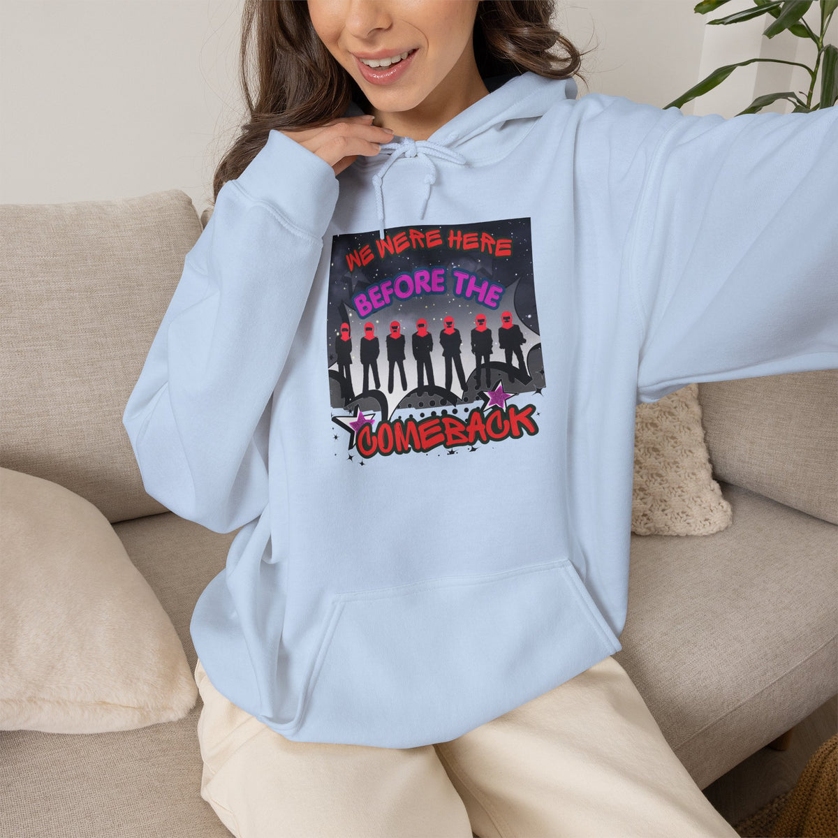 Hoodie — BTS  The Comeback" Retro Space Silhouette Hoodie
