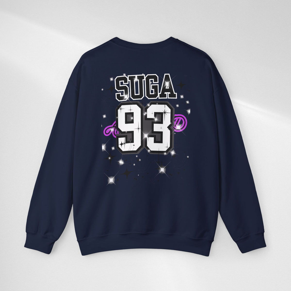 Graphic Crewneck Sweatshirt — "SUGA 93" Music Fan Design