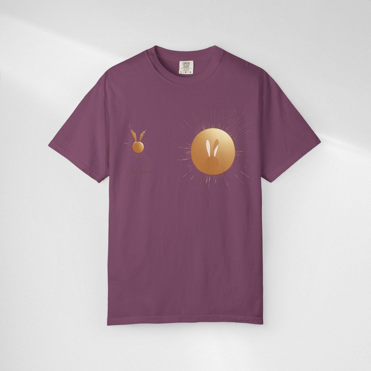 JK Gold Bunny Minimalist T-Shirt
