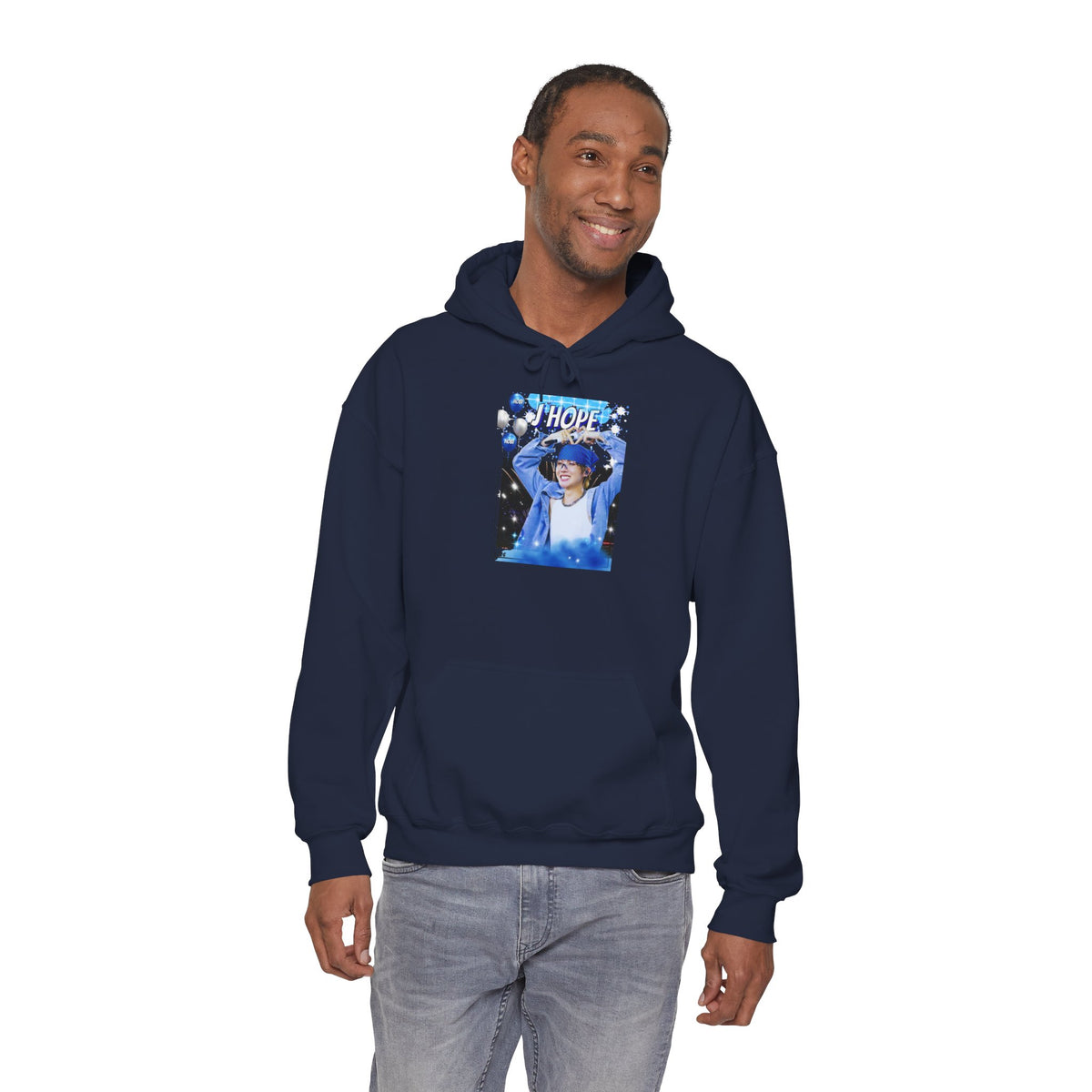 J-Hope 94 Blue Graphic Hoodie