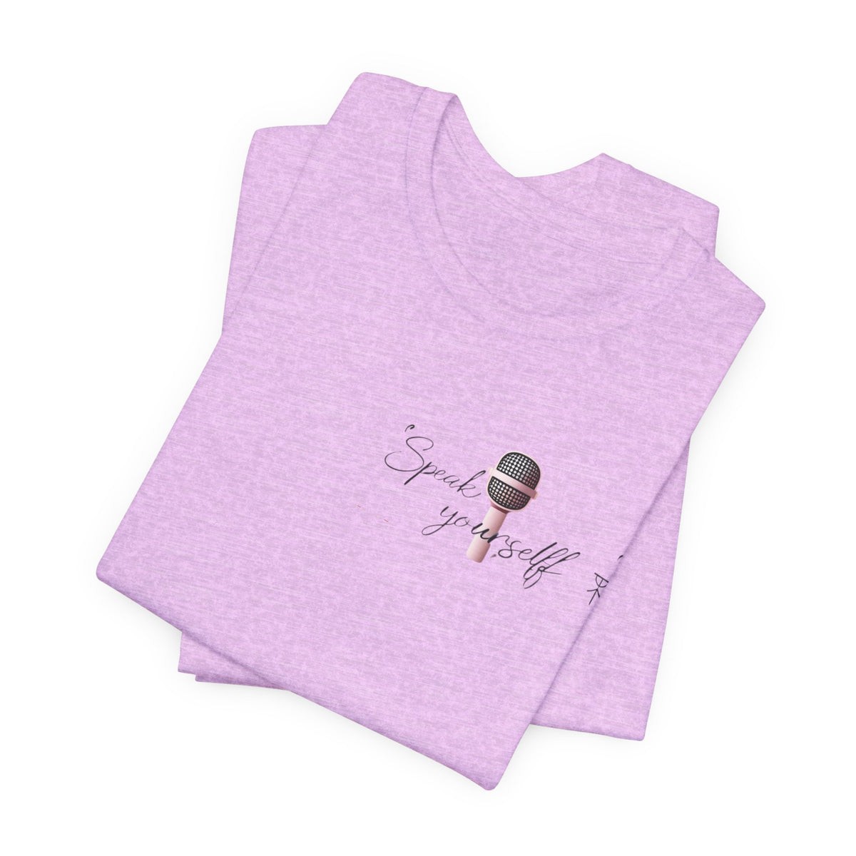 Microphone Graphic Tee — "Speak Your Truth" Short Sleeve T-Shirt