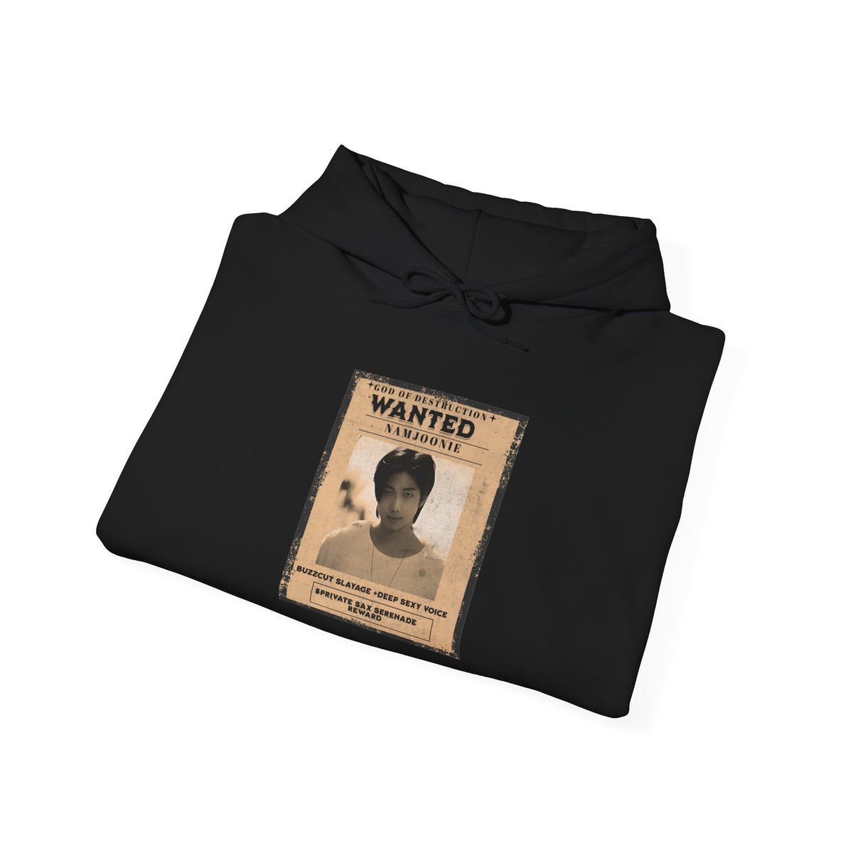 Wanted Namjoon Poster Hoodie — Vintage Photograph Graphic Sweatshirt