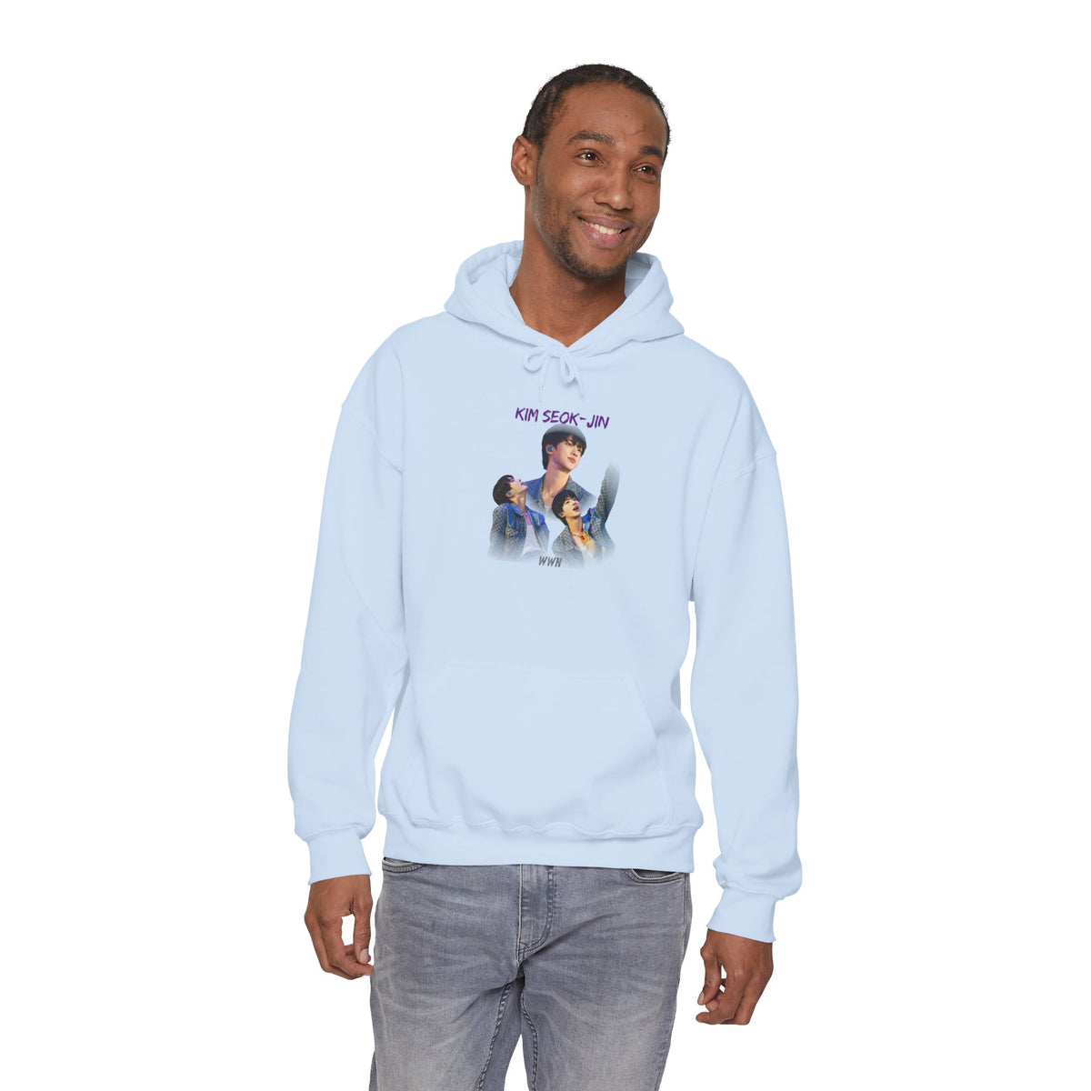 Kim Seok-jin (Jin) Photo Collage Hoodie — K-Pop Idol Fan Sweatshirt
