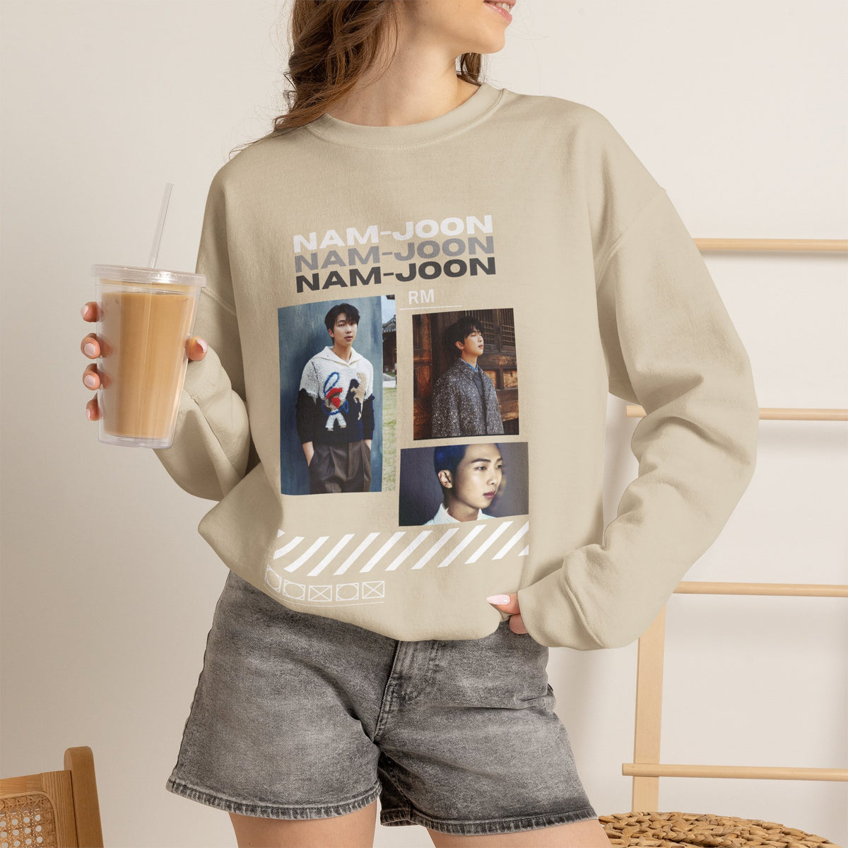 RM (Nam-joon) Photo Collage Crewneck Sweatshirt