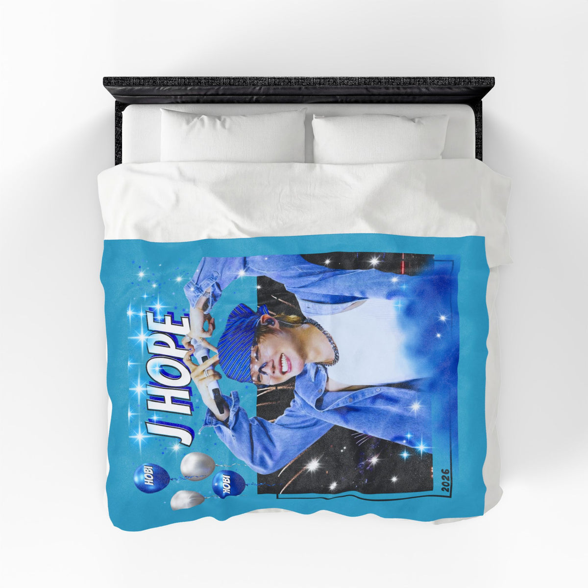 J-Hope Velveteen Plush Blanket - K-Pop Fan Throw