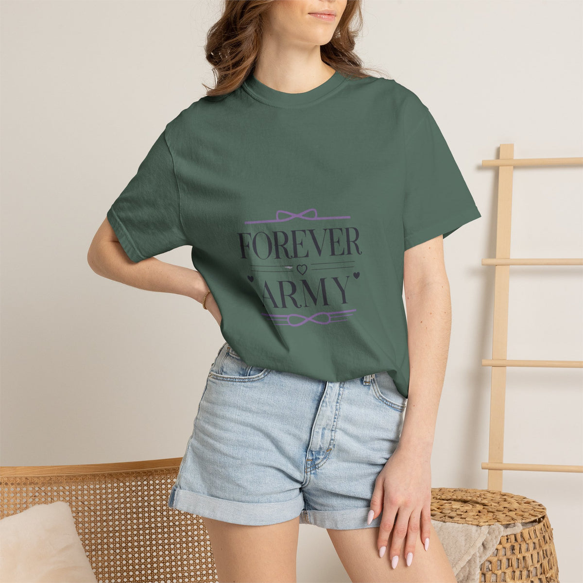 T-Shirt — "Forever Army" Graphic Tee (Military Pride Tribute)