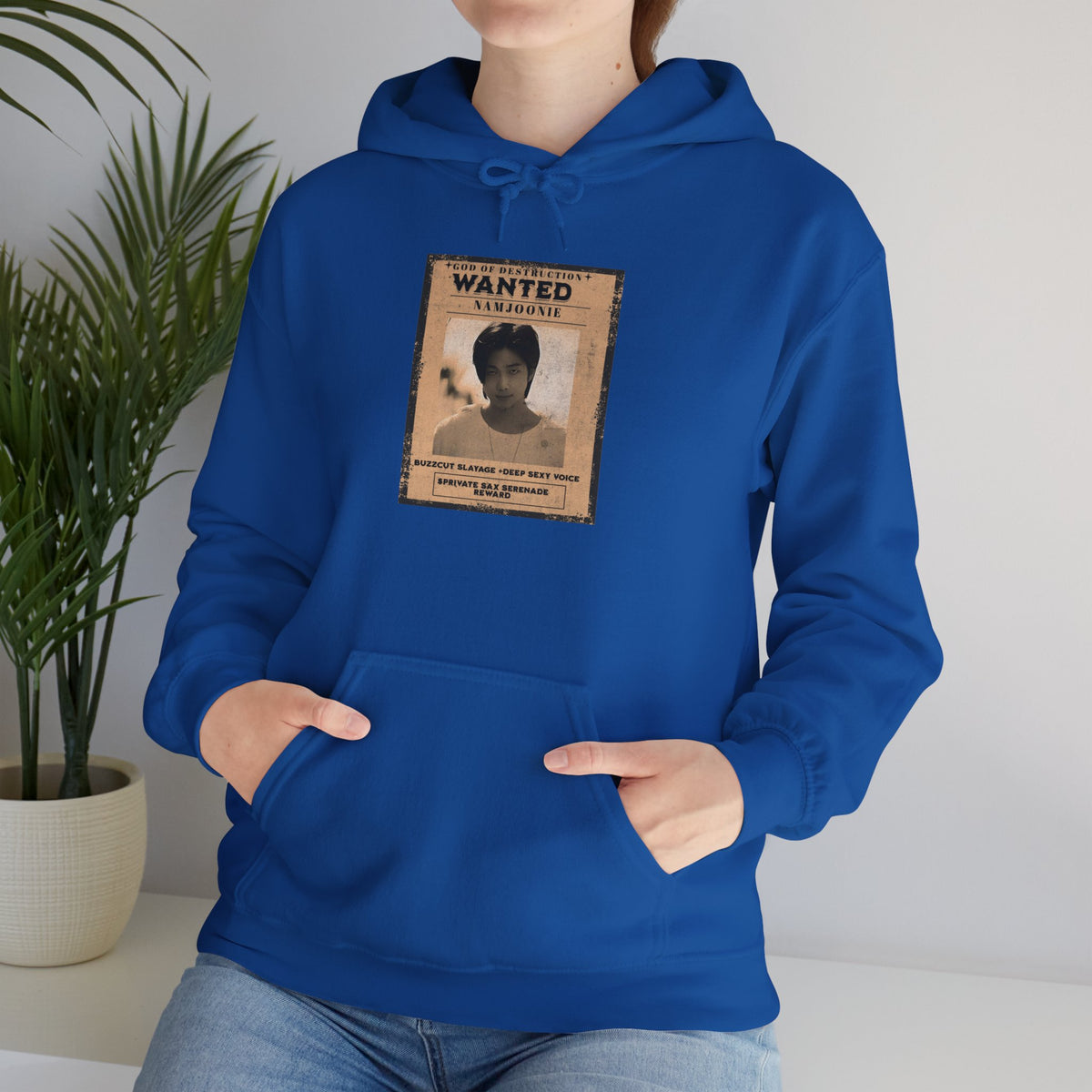 Wanted Namjoon Poster Hoodie — Vintage Photograph Graphic Sweatshirt
