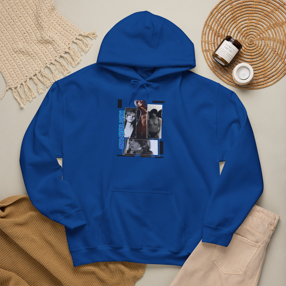 Graphic Hoodie — Photo Collage Streetwear "KIM TAEHYUNG"