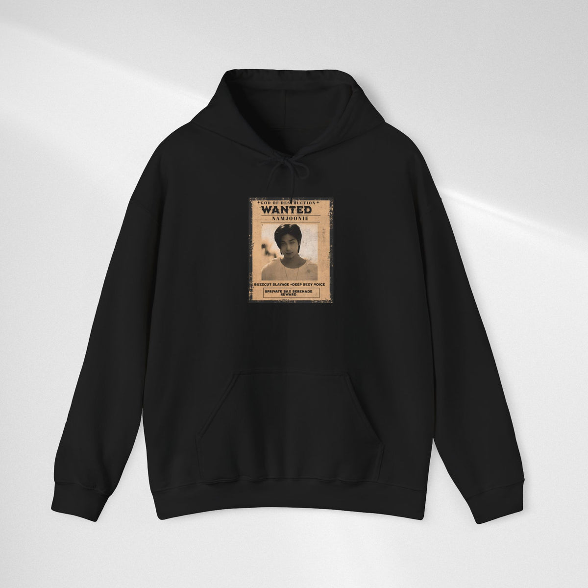 Wanted Namjoon Poster Hoodie — Vintage Photograph Graphic Sweatshirt