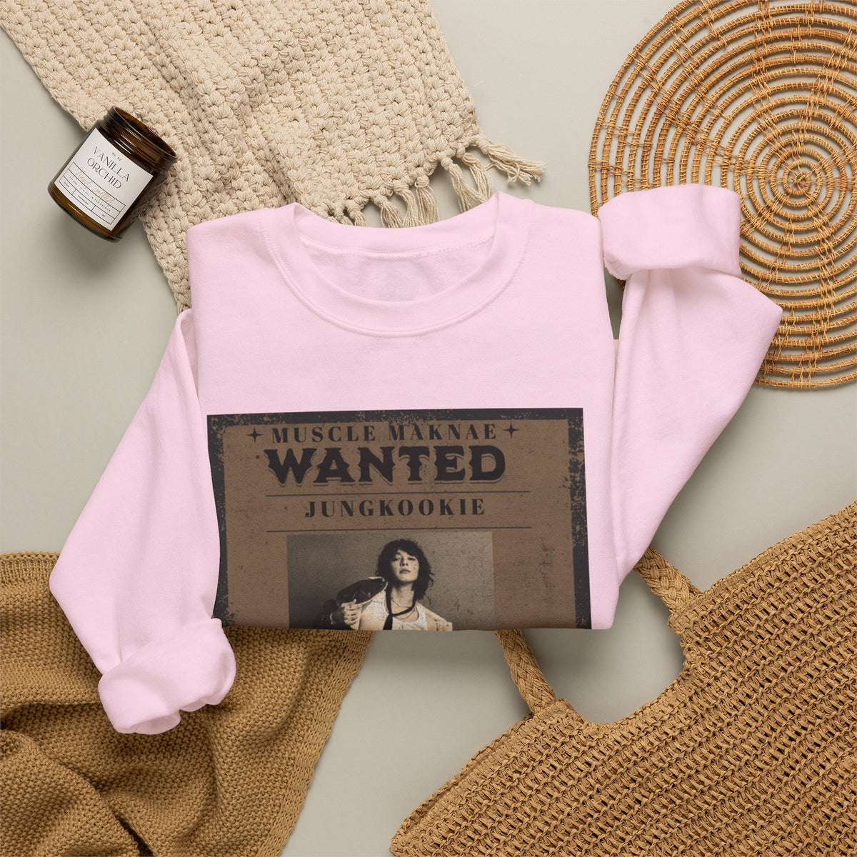Wanted “Jungkook” Poster Crewneck Sweatshirt