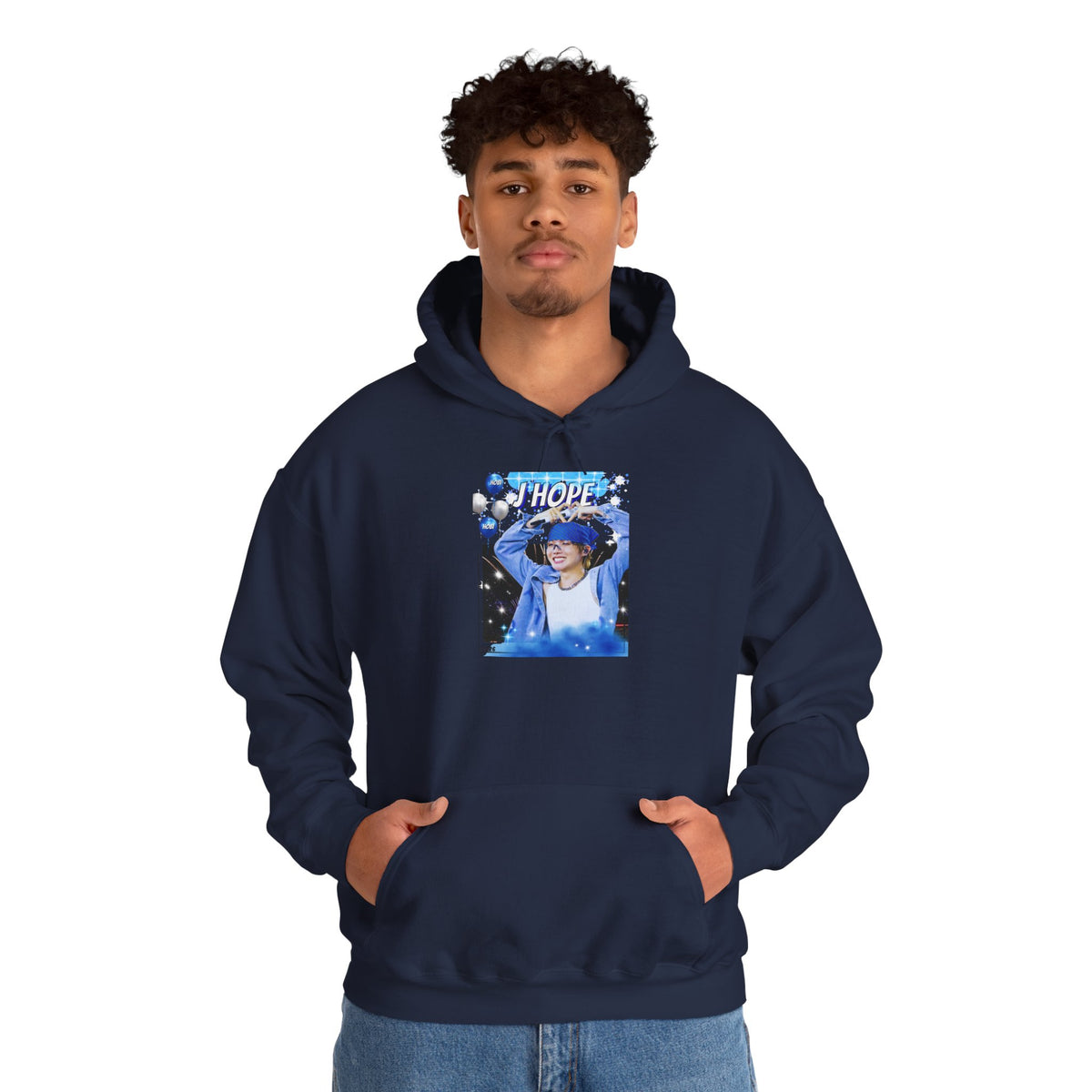 J-Hope 94 Blue Graphic Hoodie