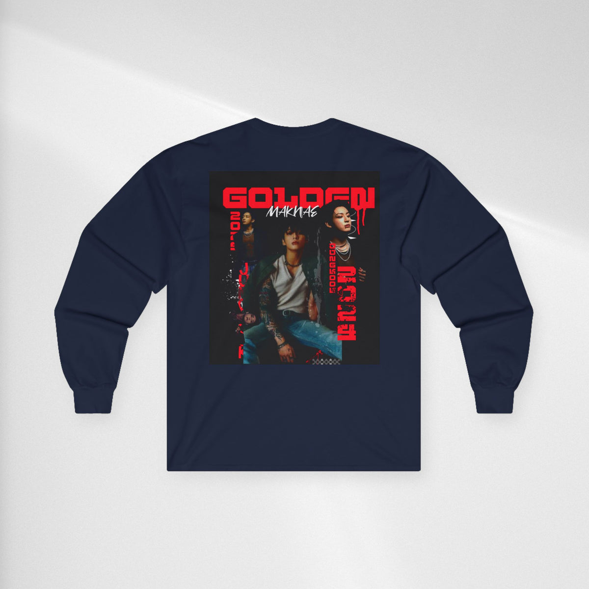 JK Golden Era Long Sleeve Tee — Retro Duo Portrait Graphic