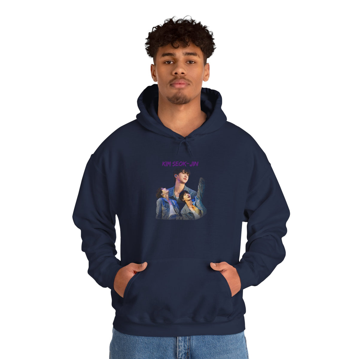 Kim Seok-jin (Jin) Photo Collage Hoodie — K-Pop Idol Fan Sweatshirt