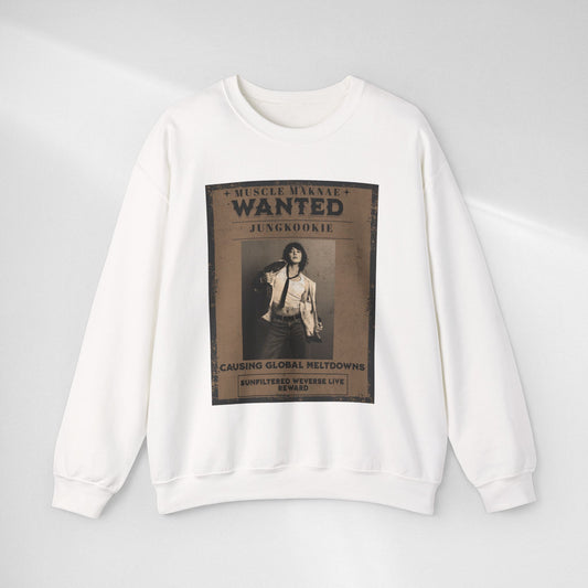 Wanted “Jungkook” Poster Crewneck Sweatshirt