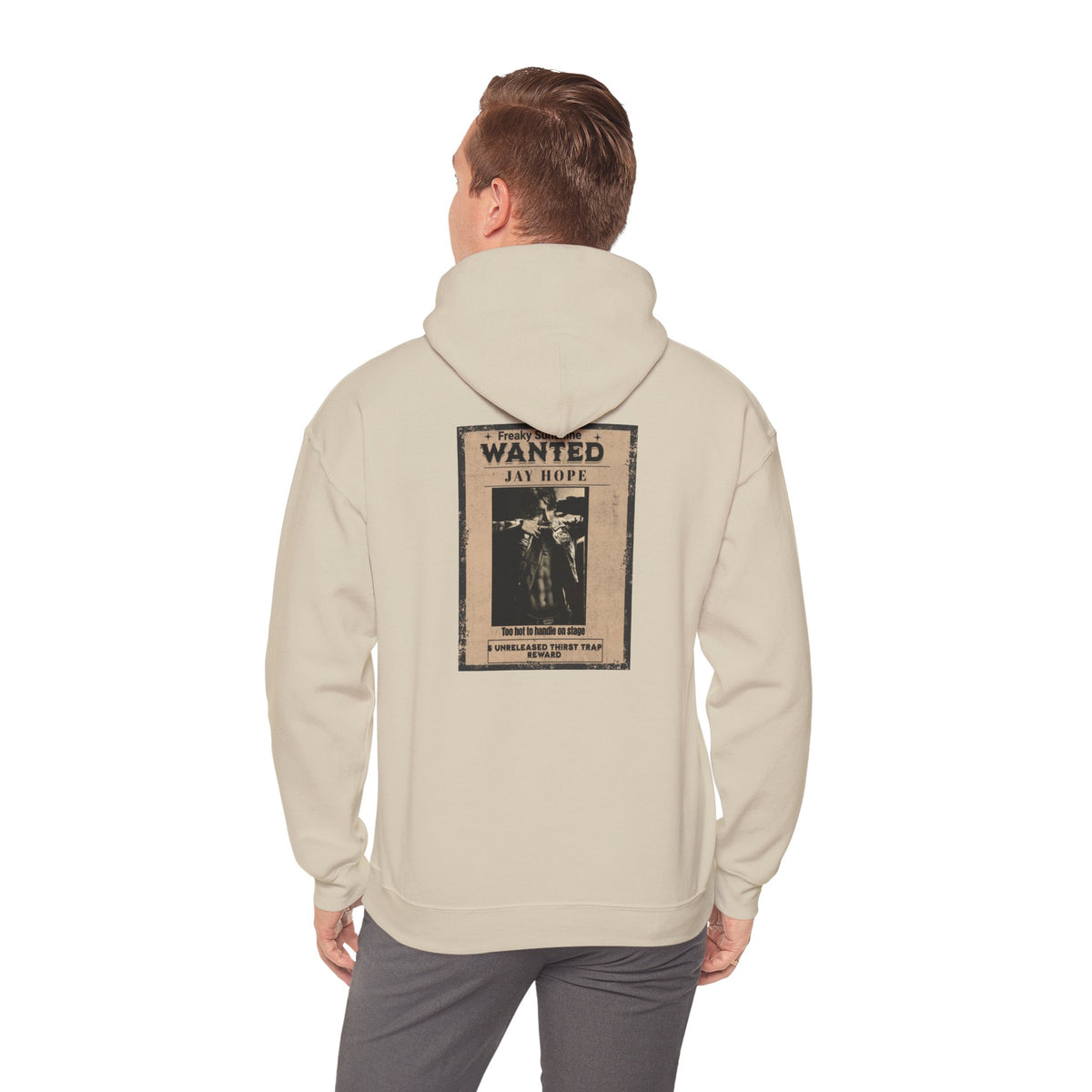 Wanted Poster Hoodie - Vintage 'WANTED: Jay Hope' Graphic Sweatshirt
