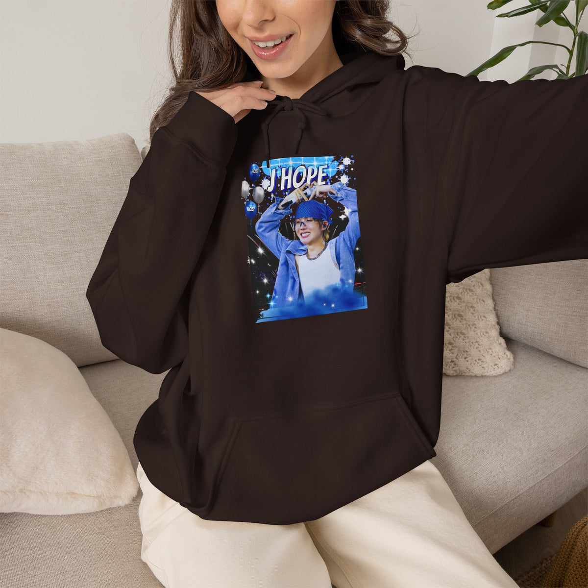 J-Hope 94 Blue Graphic Hoodie