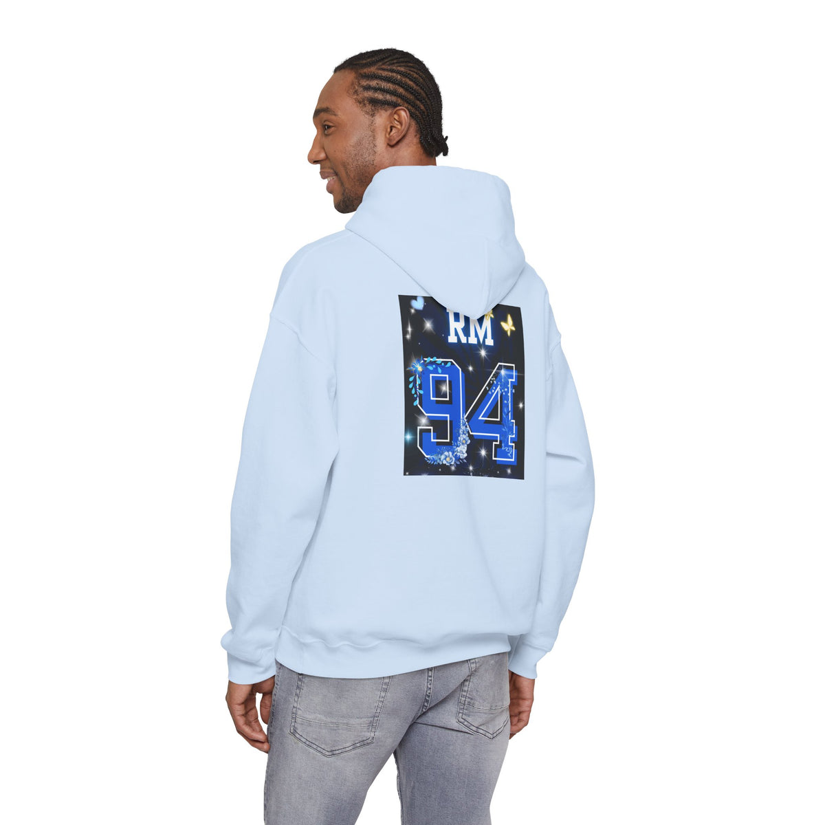 RM Photo Hoodie — Custom Back Number "94" Music Fan Pullover