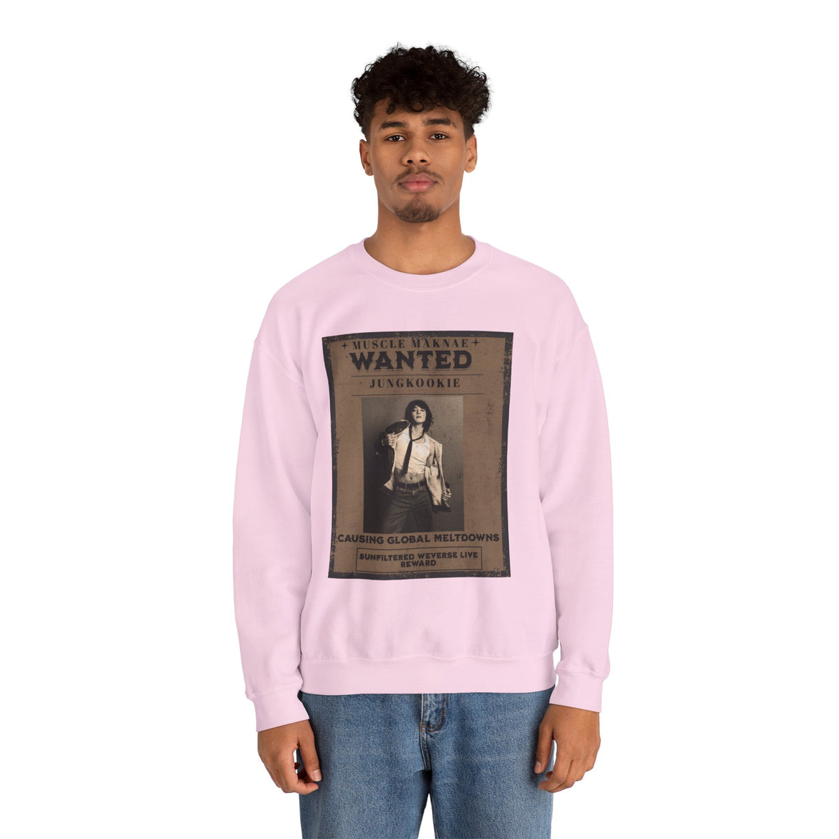 Wanted “Jungkook” Poster Crewneck Sweatshirt