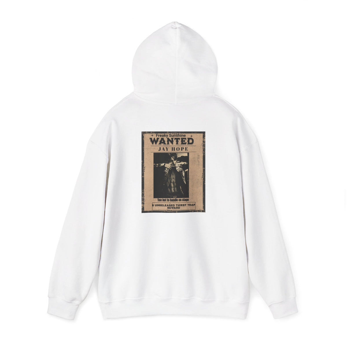 Wanted Poster Hoodie - Vintage 'WANTED: Jay Hope' Graphic Sweatshirt