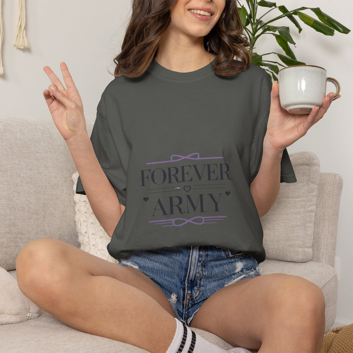 T-Shirt — "Forever Army" Graphic Tee (Military Pride Tribute)