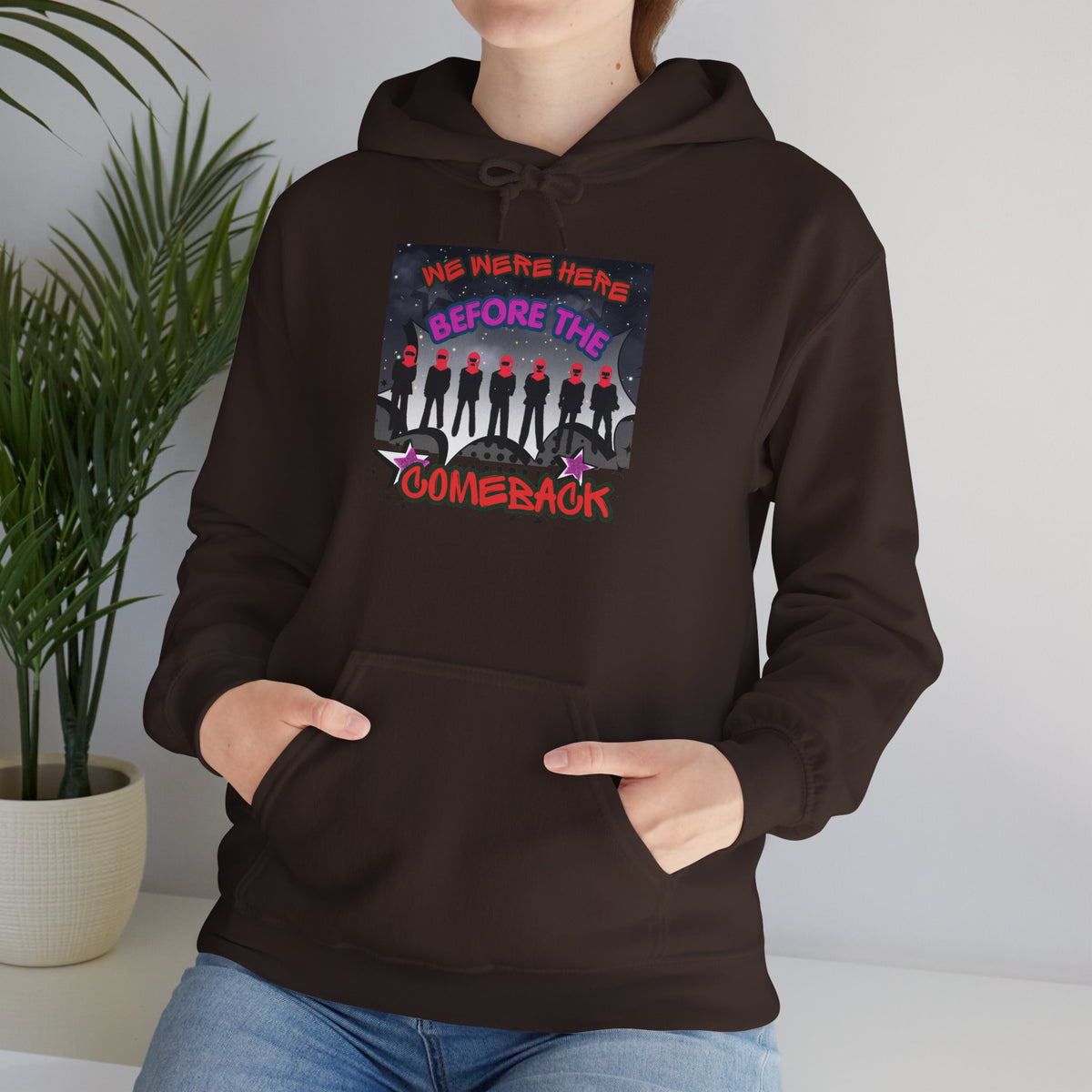 Hoodie — BTS  The Comeback" Retro Space Silhouette Hoodie