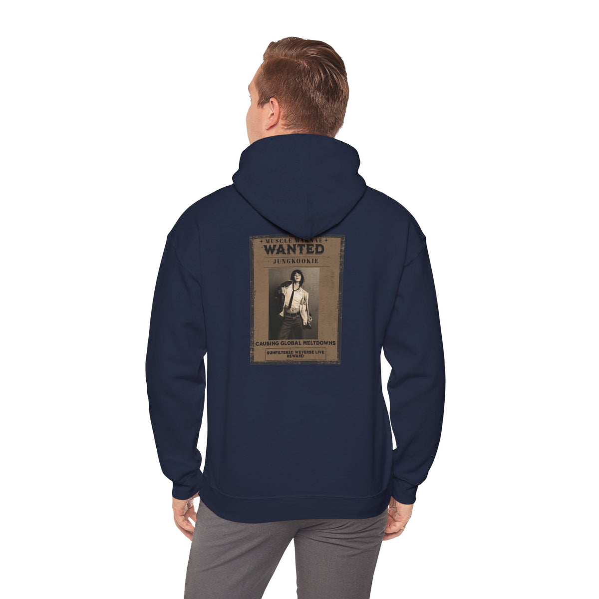 Hoodie - Vintage 'Wanted' Poster Graphic Pullover