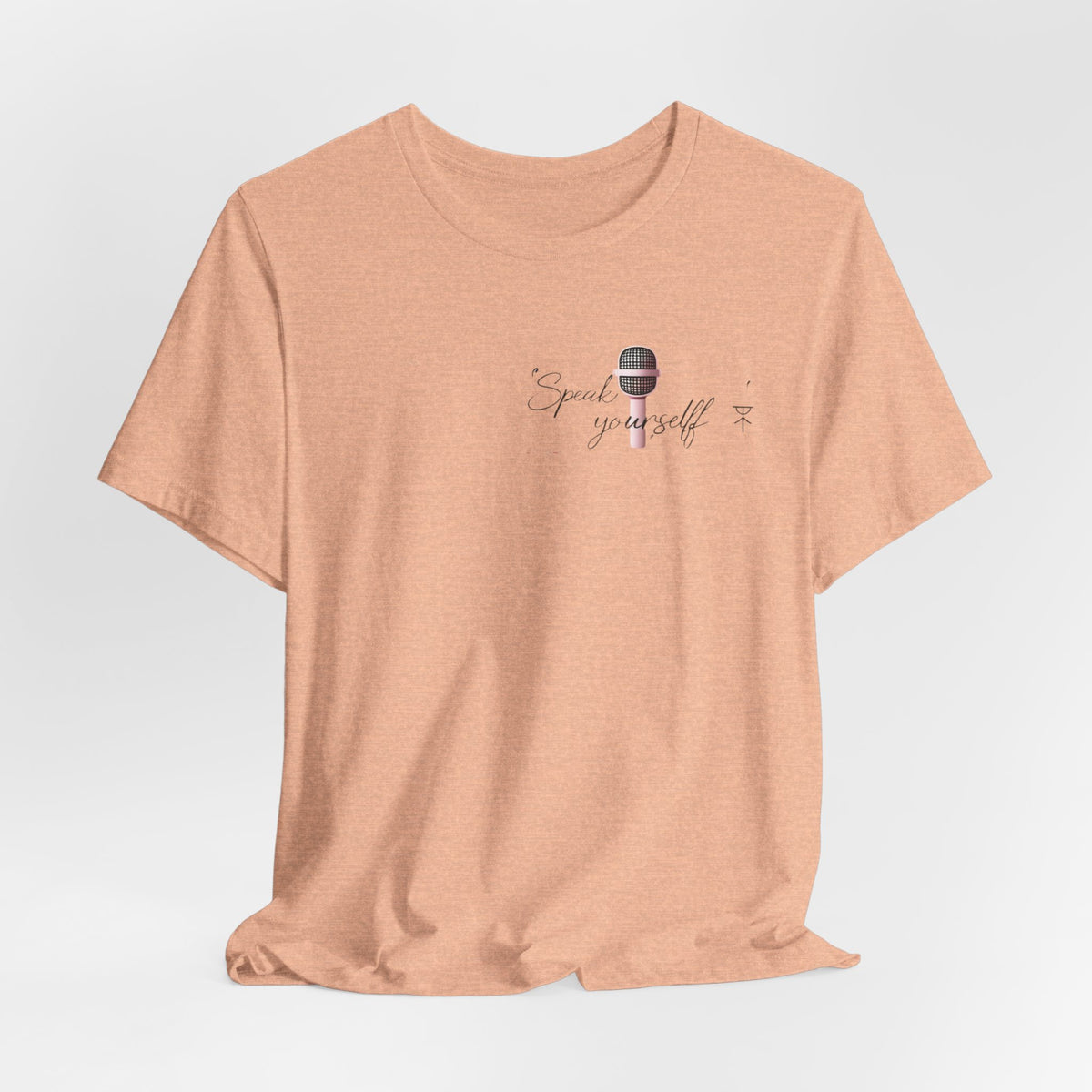 Microphone Graphic Tee — "Speak Your Truth" Short Sleeve T-Shirt