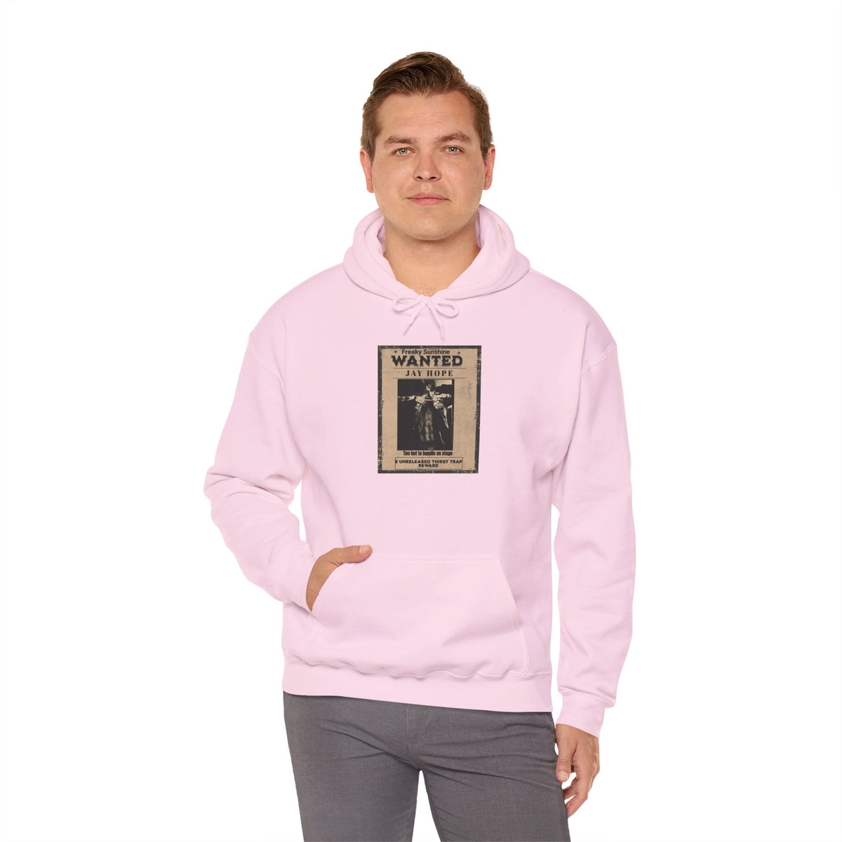 Wanted Poster Hoodie - Vintage 'WANTED: Jay Hope' Graphic Sweatshirt