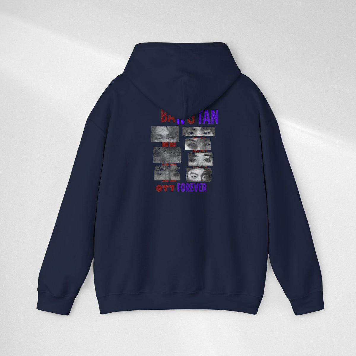 Bangtan Photocollage Hoodie — BTS Eyes Forever Fan Sweatshirt