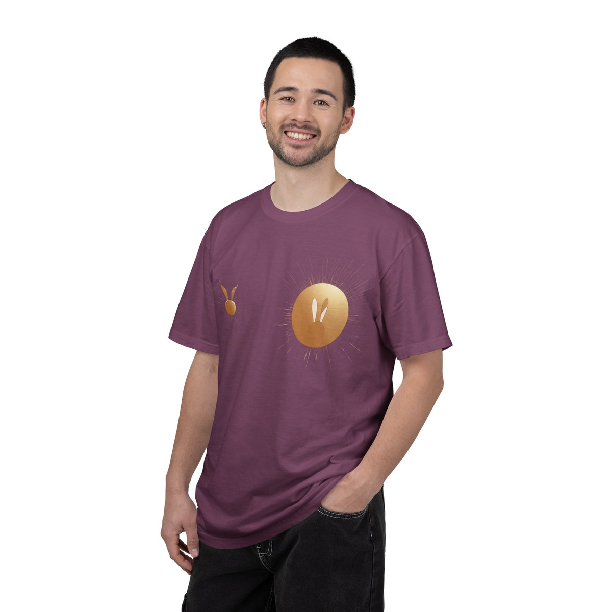 JK Gold Bunny Minimalist T-Shirt