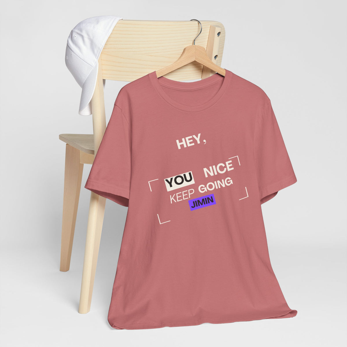 Motivational Graphic Tee — "Hey, You Keep Going" Inspirational T‑Shirt