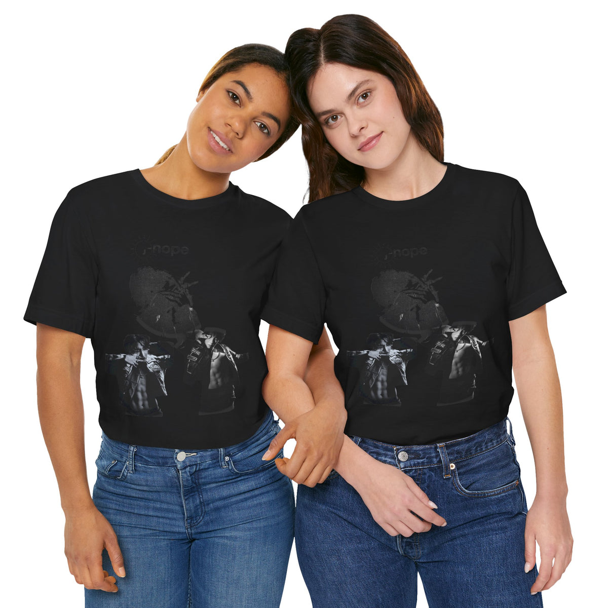 J HOPE T-Shirt — Grunge Black & White Band Photo Tee (Hope)