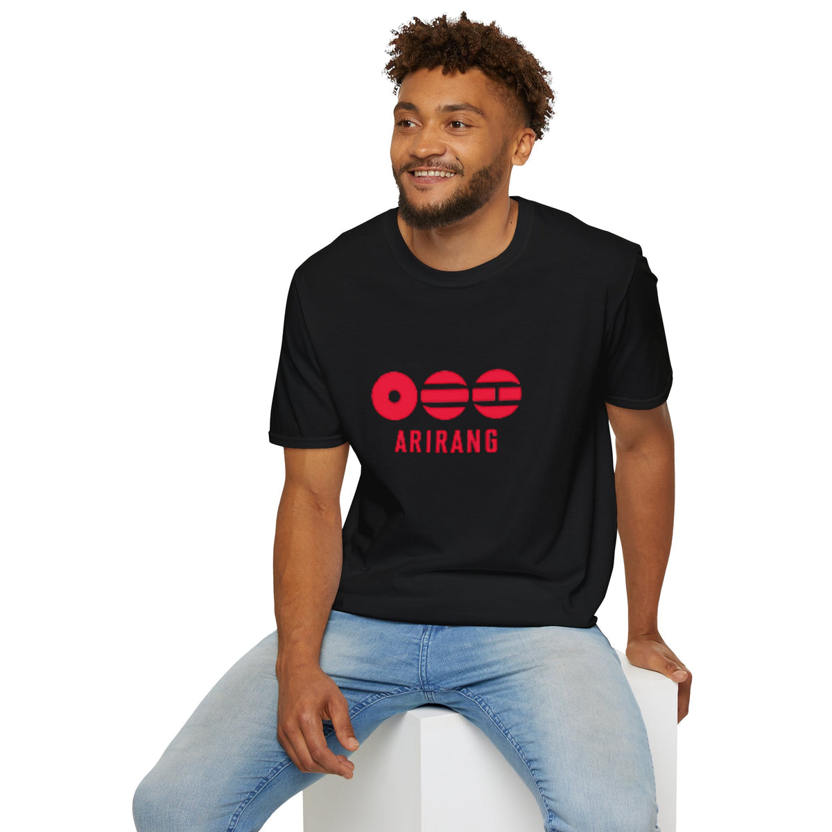 Arirang BTS T-Shirt — Retro Red Logo Tee