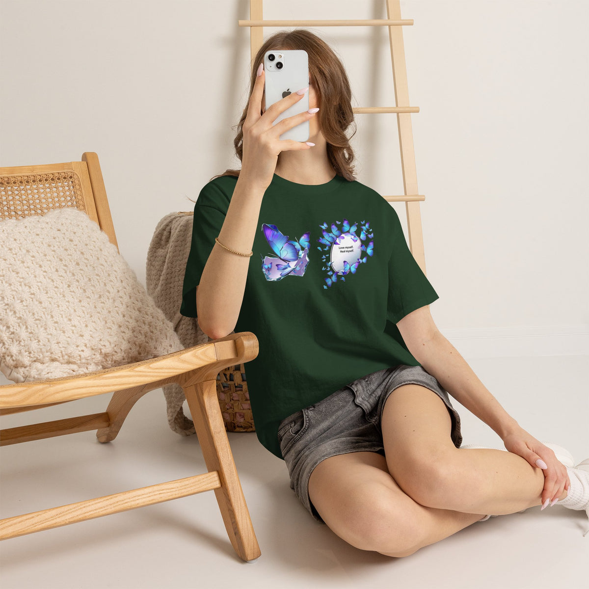 Butterfly Graphic Tee — BTS  Butterflies 'Beautiful' Design
