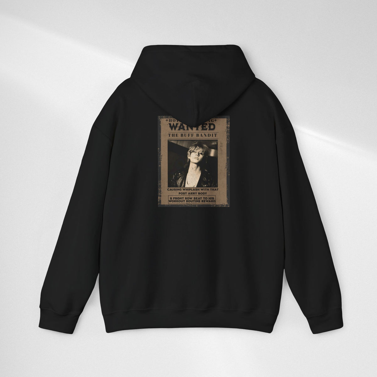 Vintage 'WANTED' Poster Hoodie — Retro V Design