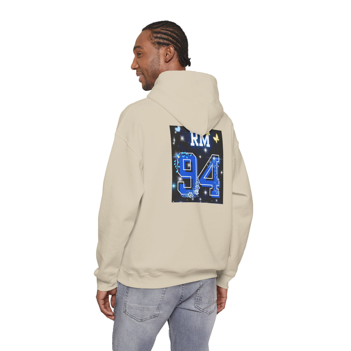 RM Photo Hoodie — Custom Back Number "94" Music Fan Pullover