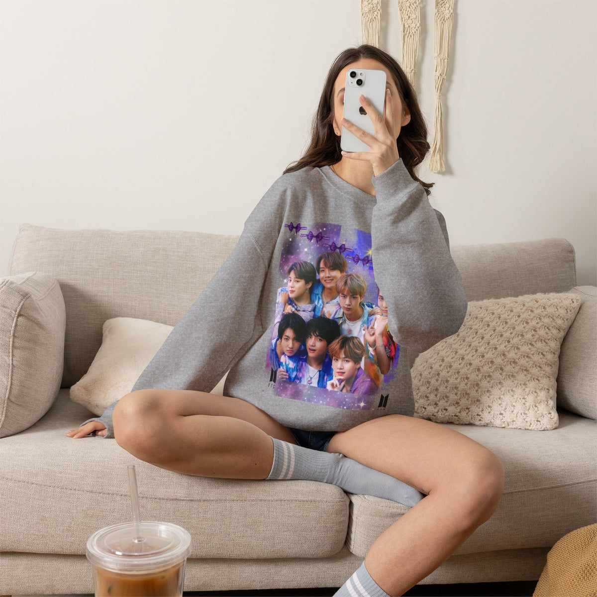 BTS Group Photo Crewneck Sweatshirt
