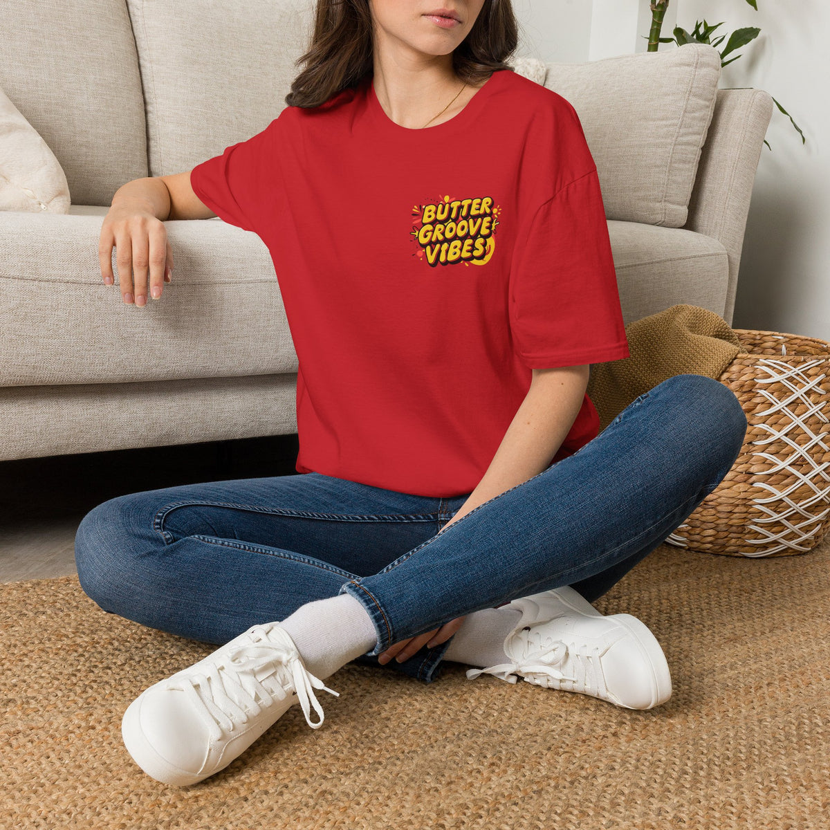 T-Shirt — "Butter Groove Vibes" Retro Graphic Tee