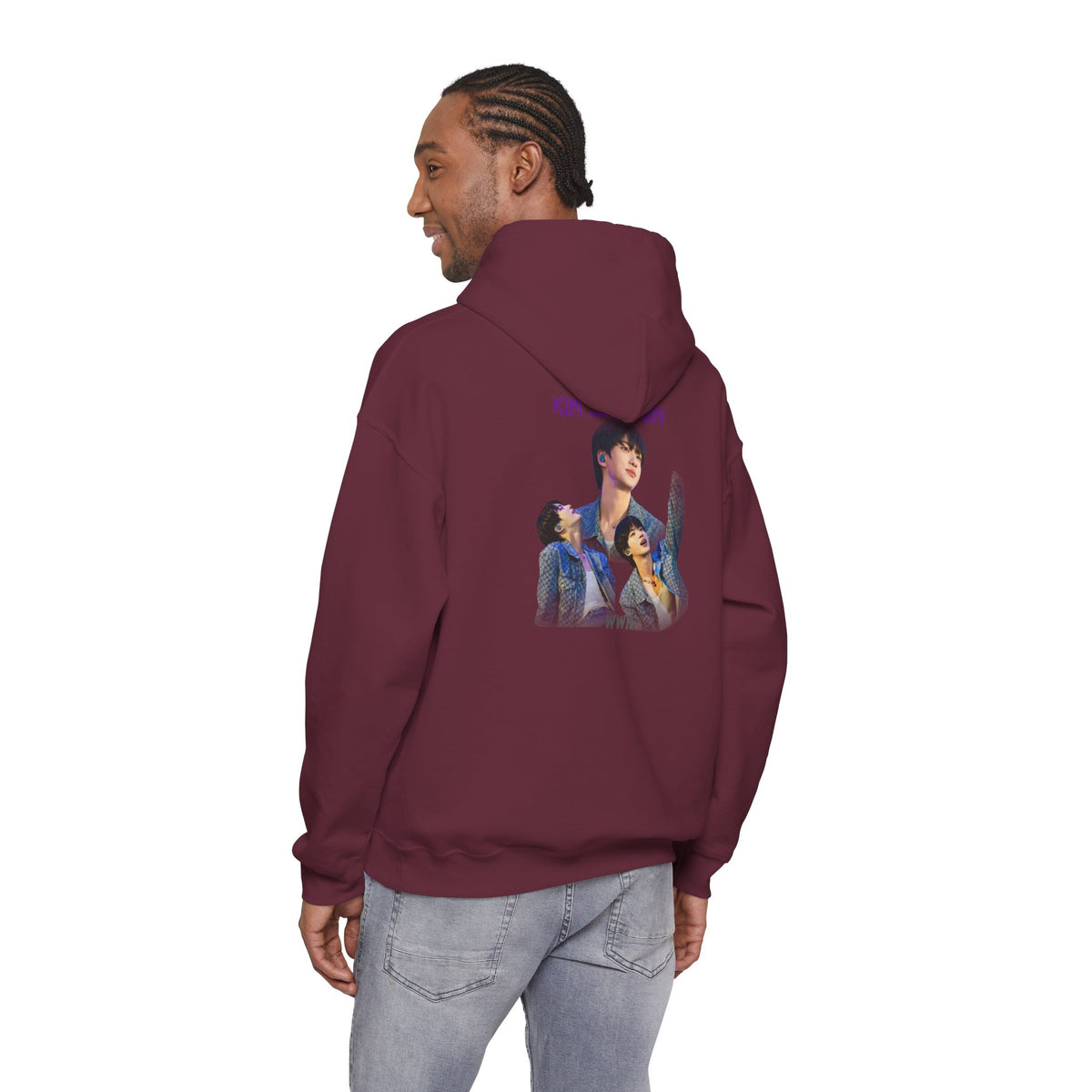 Kim Seok-jin (Jin) Photo Collage Hoodie — K-Pop Idol Fan Sweatshirt