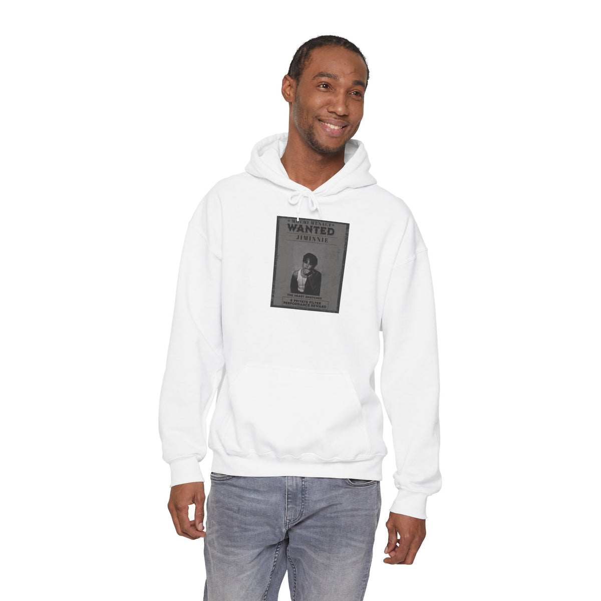Jimmie Hoodie — "WANTED: Amnesie" Vintage Poster Graphic Hoodie