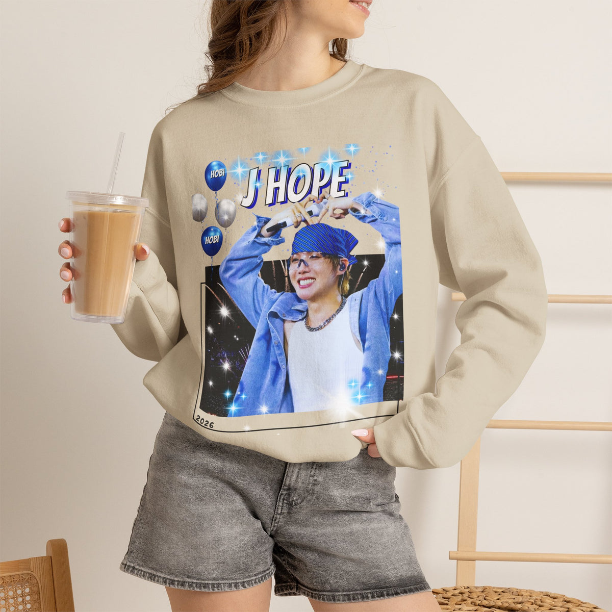 J-Hope 94 Photo Crewneck Sweatshirt — K-Pop BTS Fan Pullover