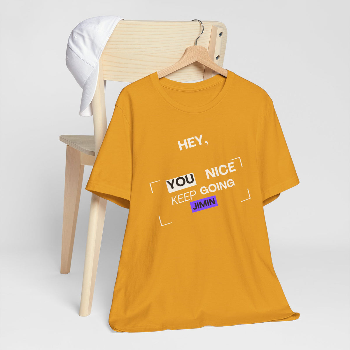 Motivational Graphic Tee — "Hey, You Keep Going" Inspirational T‑Shirt