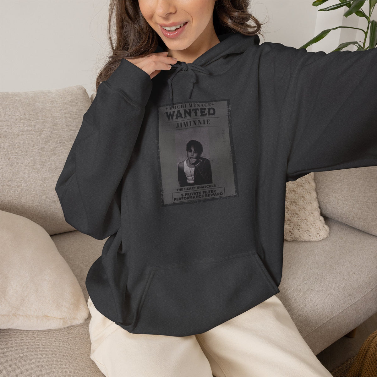Jimmie Hoodie — "WANTED: Amnesie" Vintage Poster Graphic Hoodie